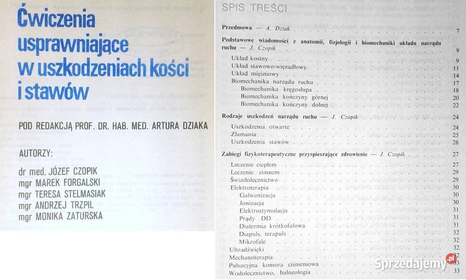 Ćwiczenia usprawniajace w uszkodzeniach kości i lubelskie