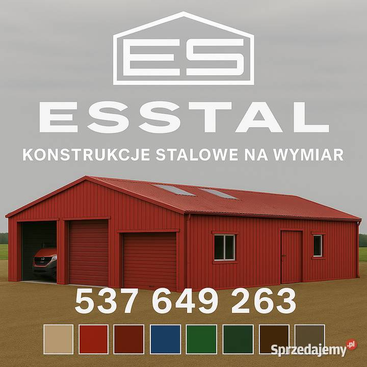 Garaż Blaszany GRAFITOWY Hala Wiata Wysoki Wjazd Krosno sprzedam
