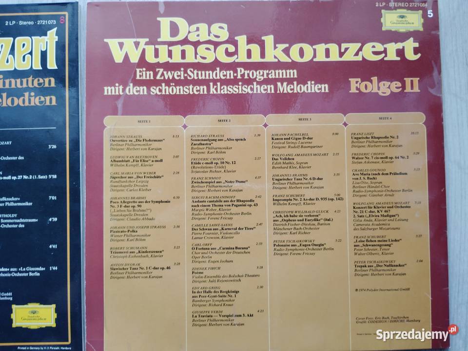 2 podwójne albumy winylowe z serii Koncert na