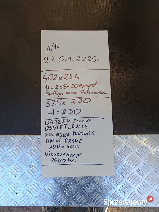 Komora chłodnicza zewnętrzna nowa z używanym Limanowa