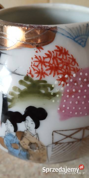 Japoniacukierniczka talerzyki Porcelana i szkło