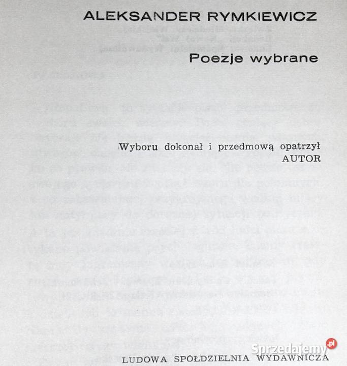 Poezje wybrane Jarosław Marek Rymkiewicz Chełm