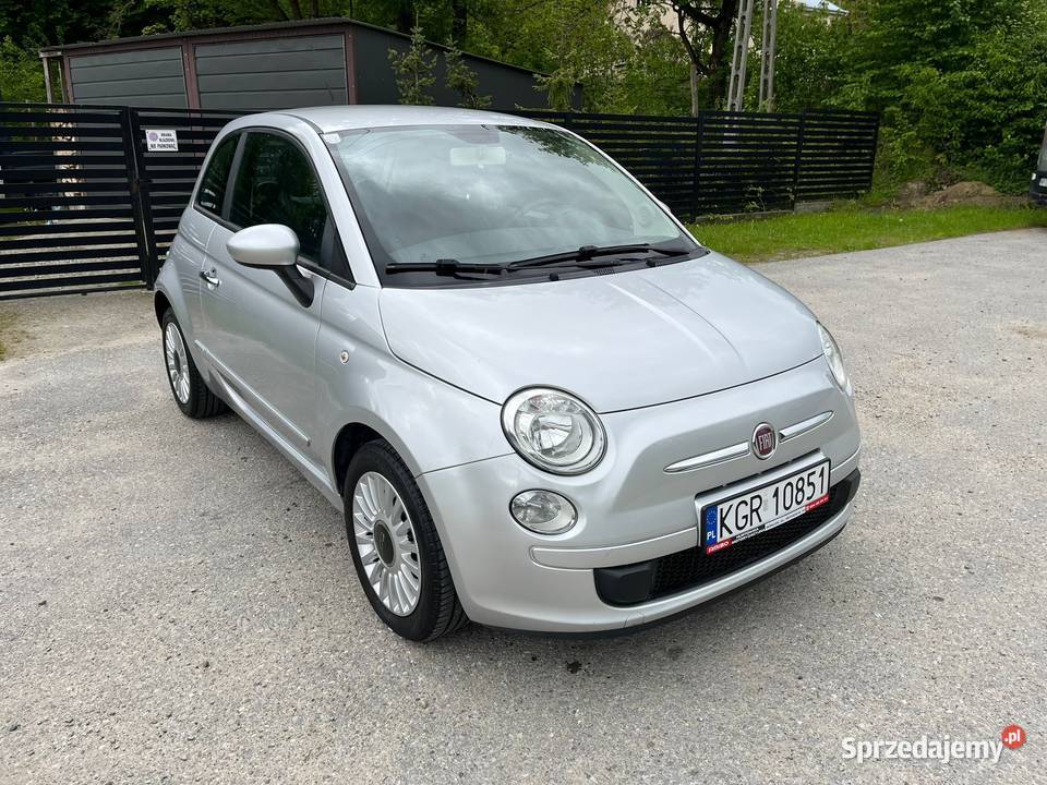 Fiat 500 12 benzyna 2010 Niski przebieg Super elektrycznie ustawiane fotele
