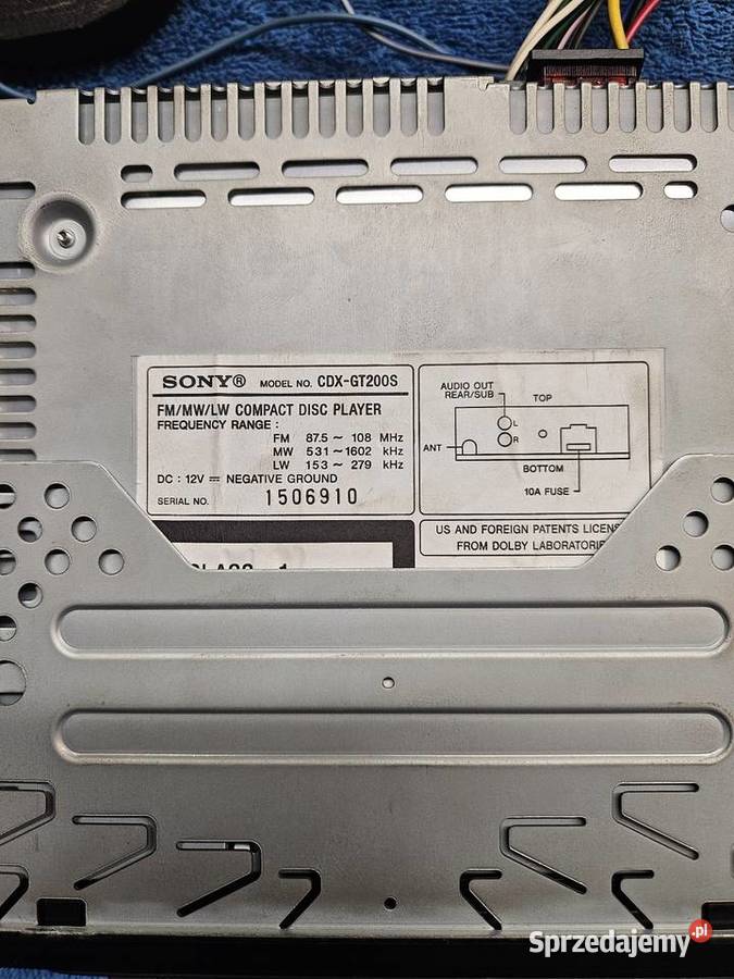 Radio sony cd mp3 4x50 cdxgt200s 12v rds jack Kraków
