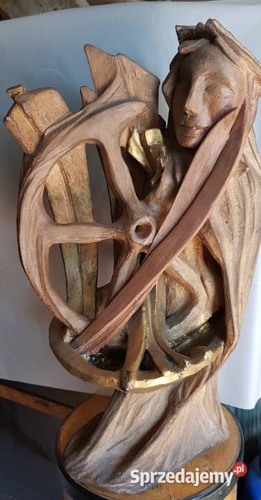 Rzeźba figura Święta Barbara ceramika syg Art sprzedam