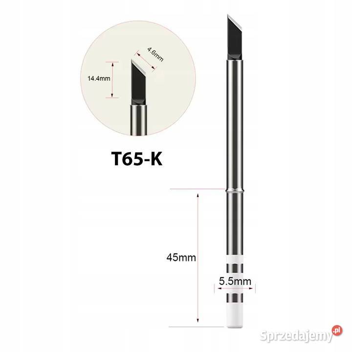 Zestaw Grotów T65 3 Do Lutownic T65 55 mm 45 mm Ludźmierz