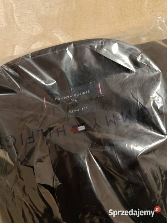 Koszula męska Tommy Hilfiger elegancka granatowa Odzież i bielizna męska Białystok sprzedam