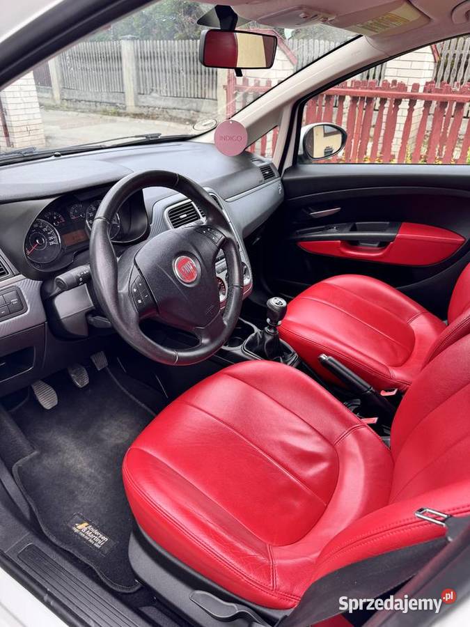 Fiat Grande Punto Czerwona skóra ESP Grande Punto Brzesko