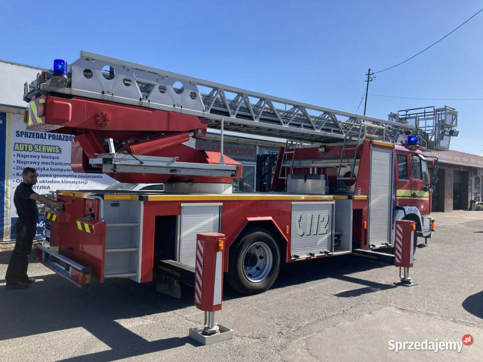 Man L 2000 MAN 15280 Straż pożarna drabina tempomat Syców