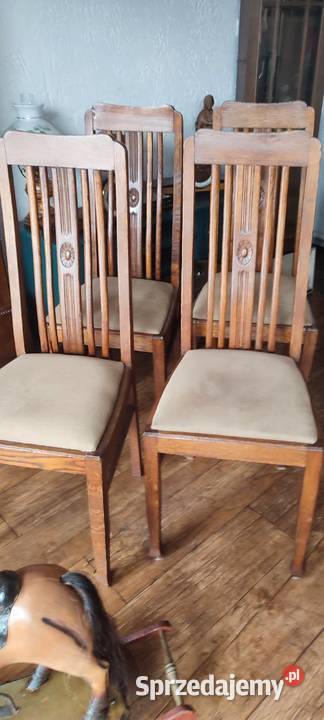 Krzesła dębowe antyk Czersk