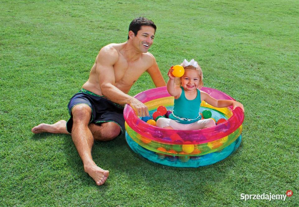 Suchy basen z piłeczkami dmuchany kojec plac wielkopolskie Poznań