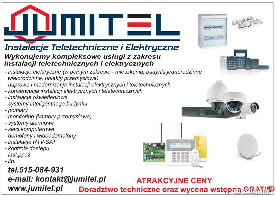 Inst Teletechniczne i Elektryczne Alarmy Kamery