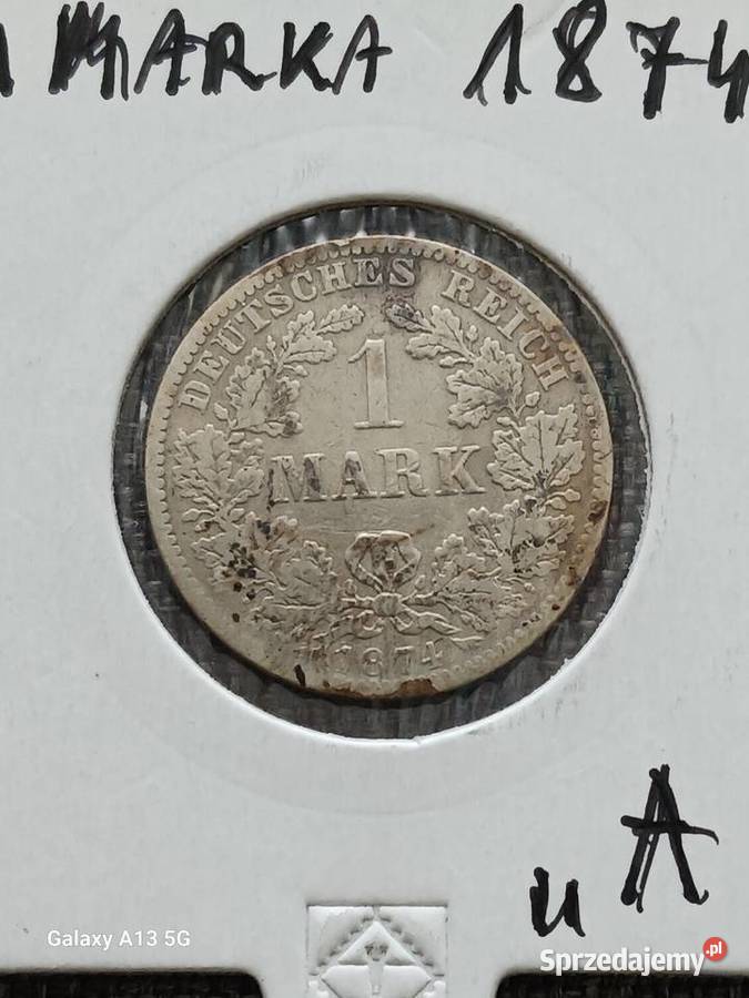 1 Marka Prusy 1874 r men A Numizmatyka Konin