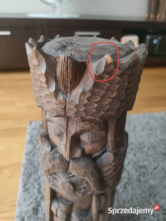 Skwarcz Rzeźba z czasów PRLMini barek brązowy mazowieckie Warszawa