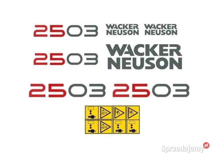Naklejki oklejenie naklejka WACKER NEUSON 2503 mazowieckie Janików