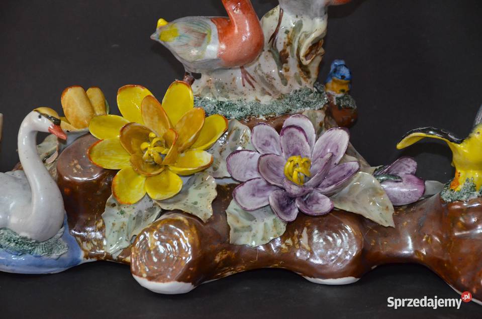Porcelana Roceram Dzikie kaczki Ptaki wodne Środa Wielkopolska