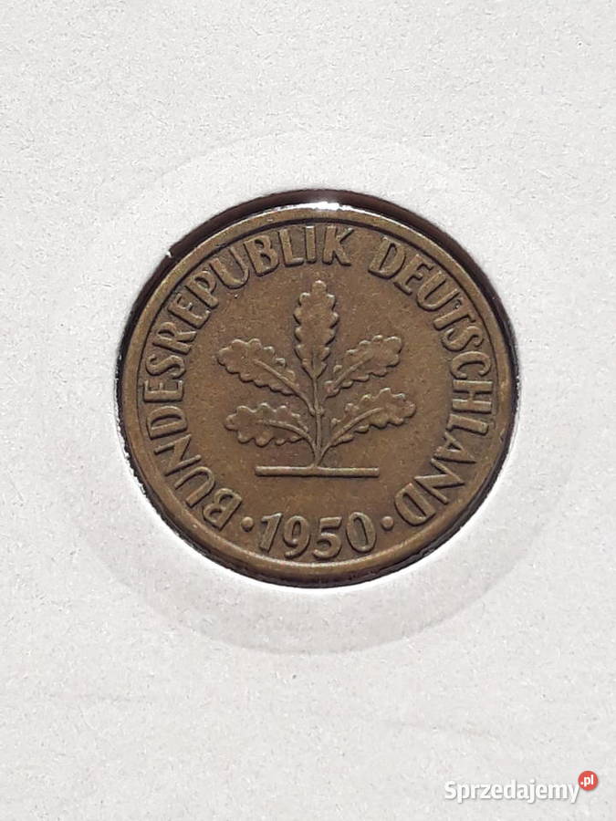 10 Fenigów RFN 1950 r men J 1 Konin sprzedam