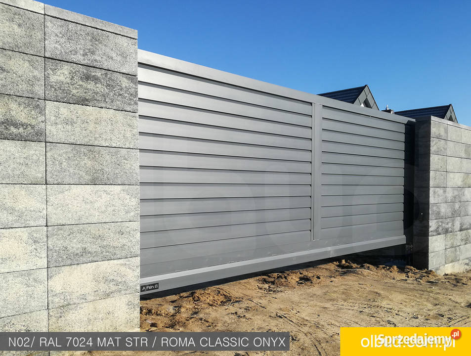 Nowoczesne ogrodzenie żaluzjowe N02 aluminiowe pomorskie Chwaszczyno