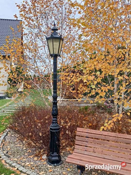 lampa żeliwna oświetlenie żeliwna ogród H360 Gołdap