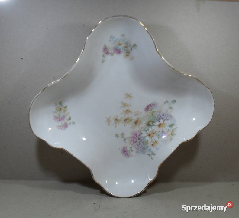 Carl Tielsch Patera Przedwojenna Stary Zdrój Porcelana i szkło Warszawa