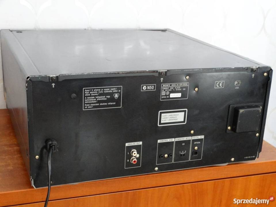 Zmieniarka na 200 CD Sony CDPCX235 TEXT sprawna Jasło sprzedam