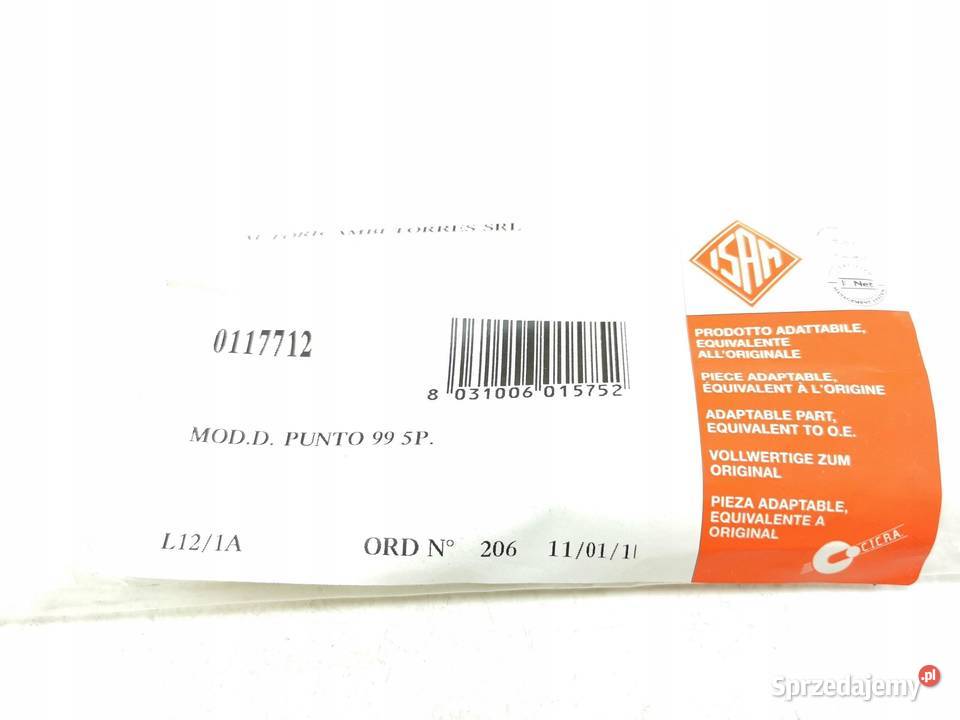 LISTWA ZDERZAKA PRAWY PRZÓD FIAT PUNTO 9903 sprzedam
