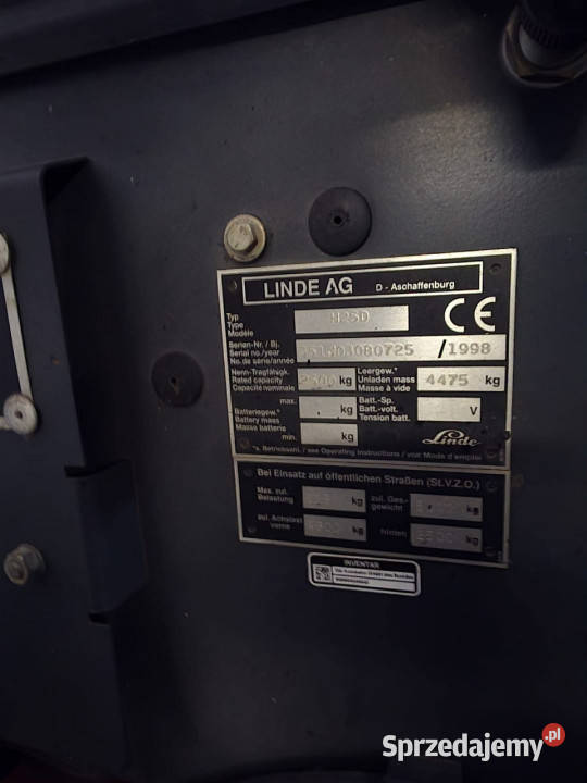 Wózek Linde H25 Wózki widłowe Owczary