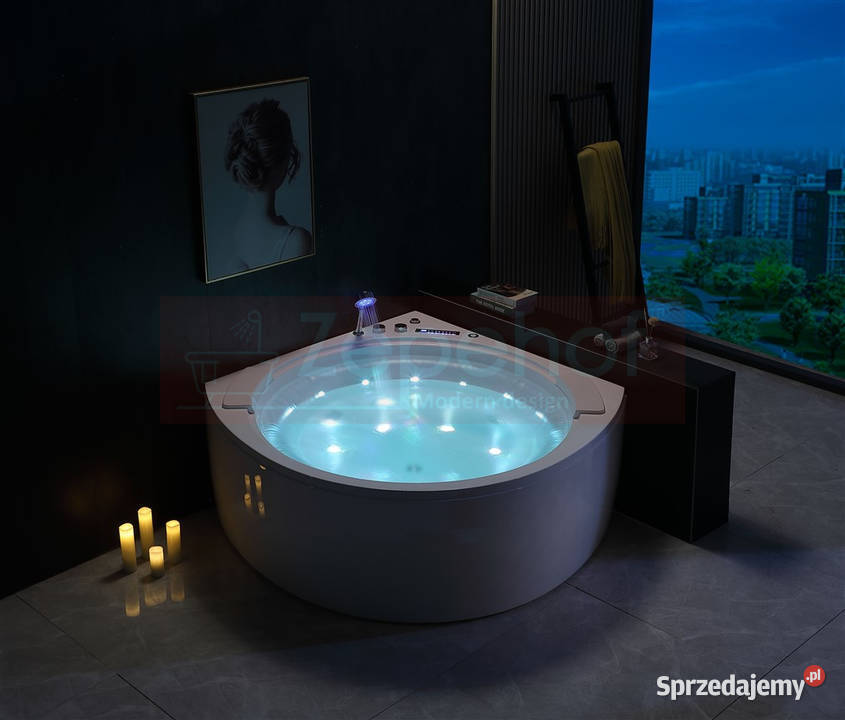 Wanna z hydromasażem EB8005 narożna 150cmx150 Grabówka sprzedam