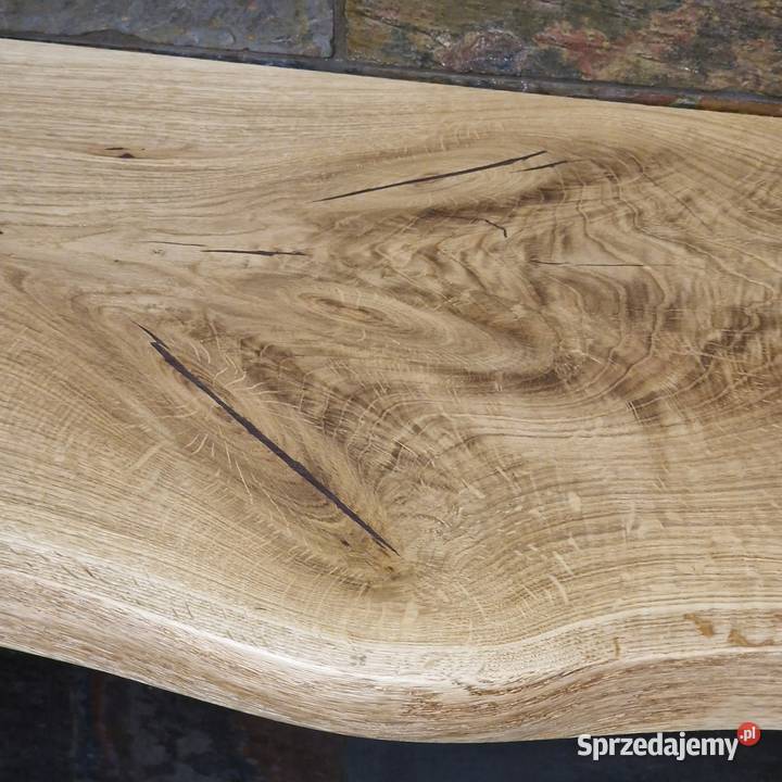 Konsola loft BLAT DĘBOWY NA WYMIAR naturalna