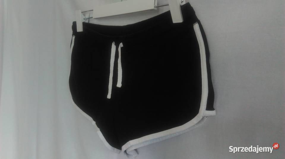 SPODENKI damskie SPORTOWE czarnobiałe r L NOWE podlaskie Białystok