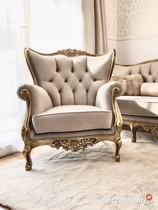 Komplet wypoczynkowy Ludwikowski barokowy sofa