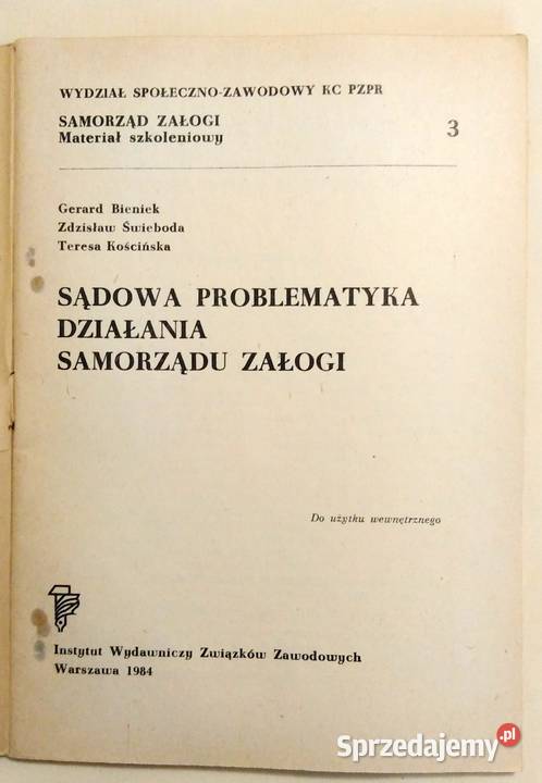 Stary biuletyn Samorząd Załogi 31984 r lubelskie Włodawa sprzedam