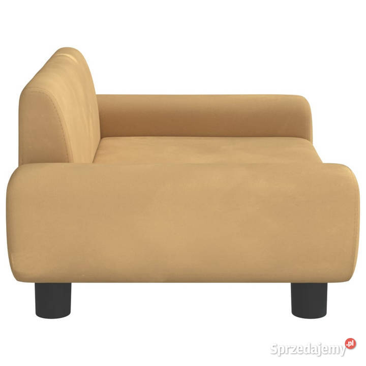 Sofa dzieci brązowa 70x45x33 aksamit WM3196391 Warszawa