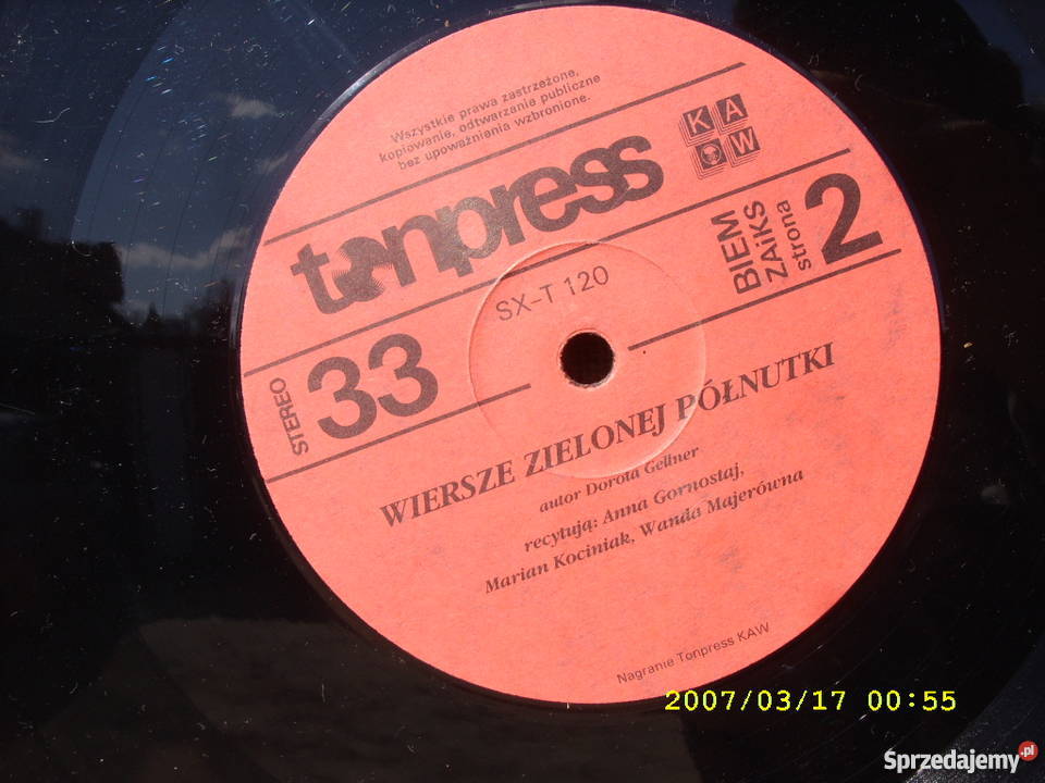 LP PIOSENKI I WIERSZE Z ZIELONEJ PRONIT PLP OOO3 Wołów sprzedam