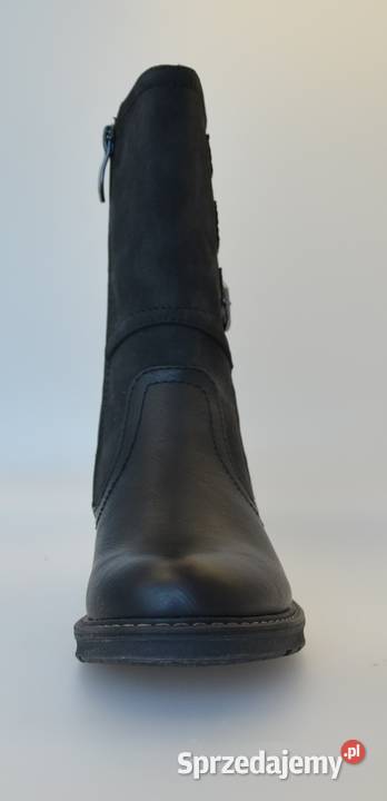 Czarne damskie ocieplane botki rozmiar 36 Żyrardów