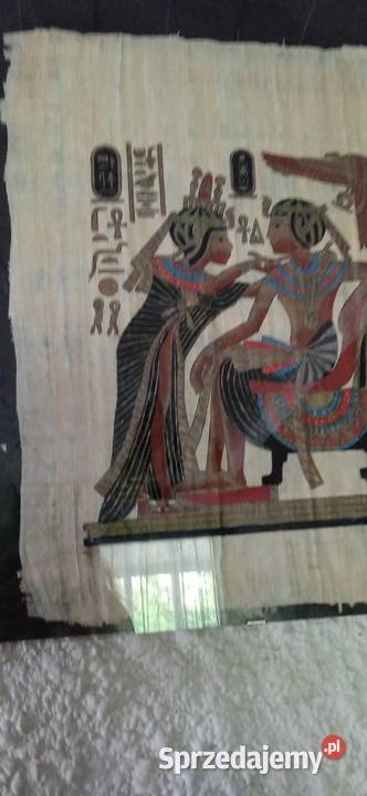 Dwa papirusy egipskie i jedena kolorowa mozaika Szczecin sprzedam