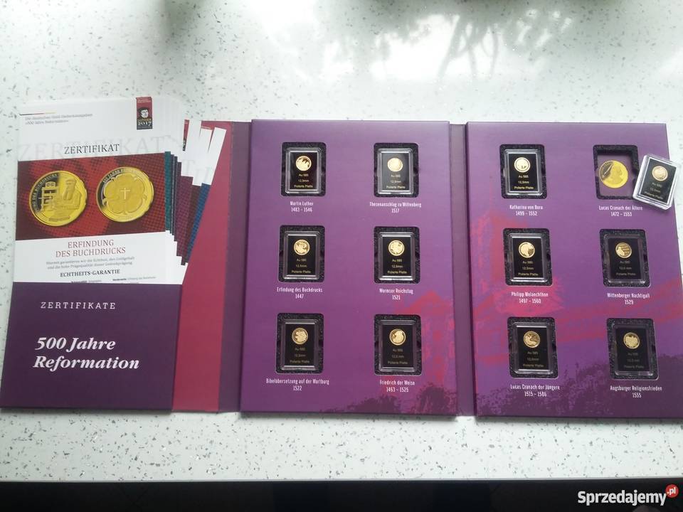 500 lat Reformacji Niemiec 2017 zloto Numizmatyka Kędzierzyn-Koźle