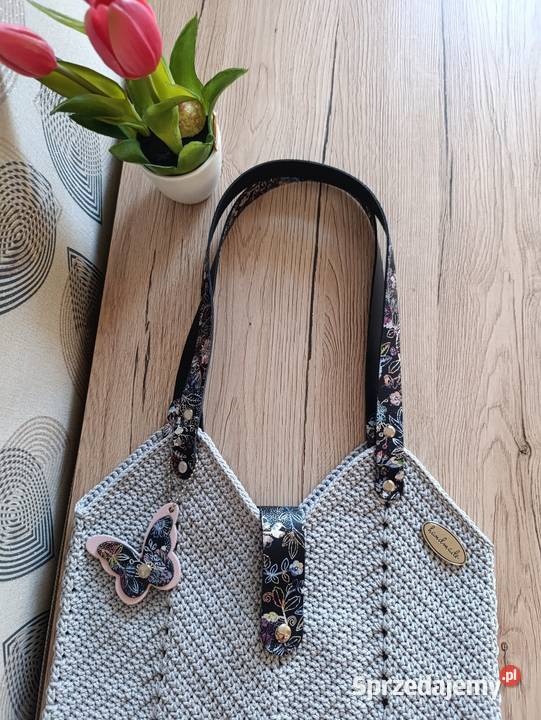 Torebka Tulipan na ramię HANDMADE Na ramię