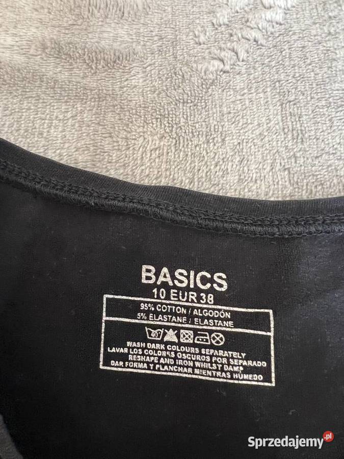 Tshirt koszulka bluzka z krótkim rękawem czarna Jasło