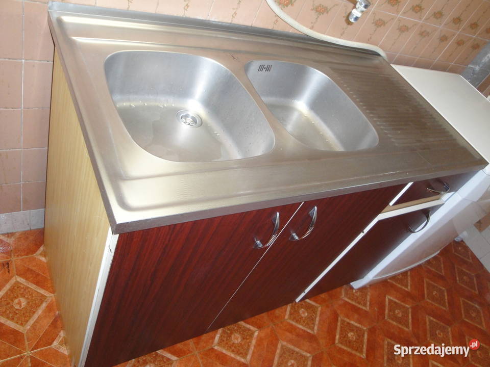 zlewozmywak dwukomorowy z ociekaczem z szafką Kraków