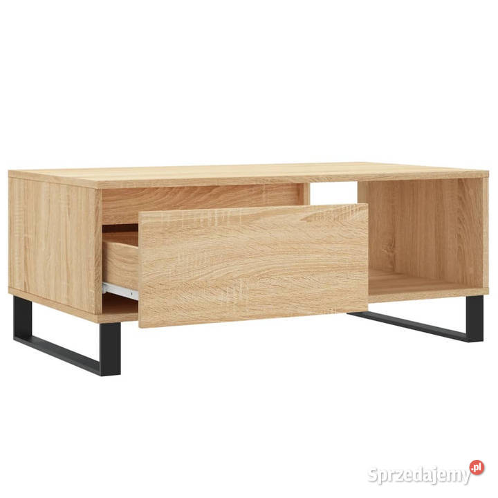 Stolik kawowy dąb sonoma 90x50x365 materiał Warszawa