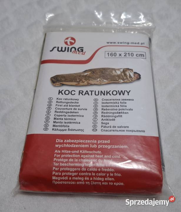 Koc ratunkowy folia życia 160x210 srebrnyzłoty śląskie Czeladź