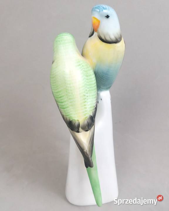 Papużki faliste zielone Hollohaza papugi Węgry Bronisze