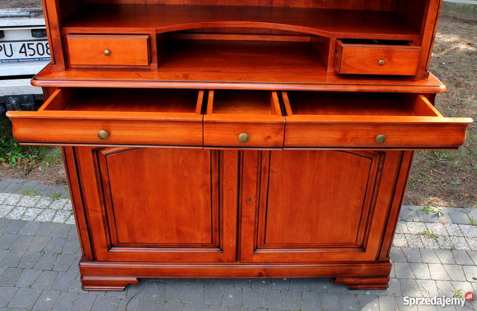 Kredens holenderski drewniany z witryną Końskowola