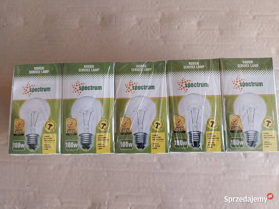 Żarówki Tradycyjne 100W E27 Spectrum 1 opak 10 dolnośląskie Wałbrzych