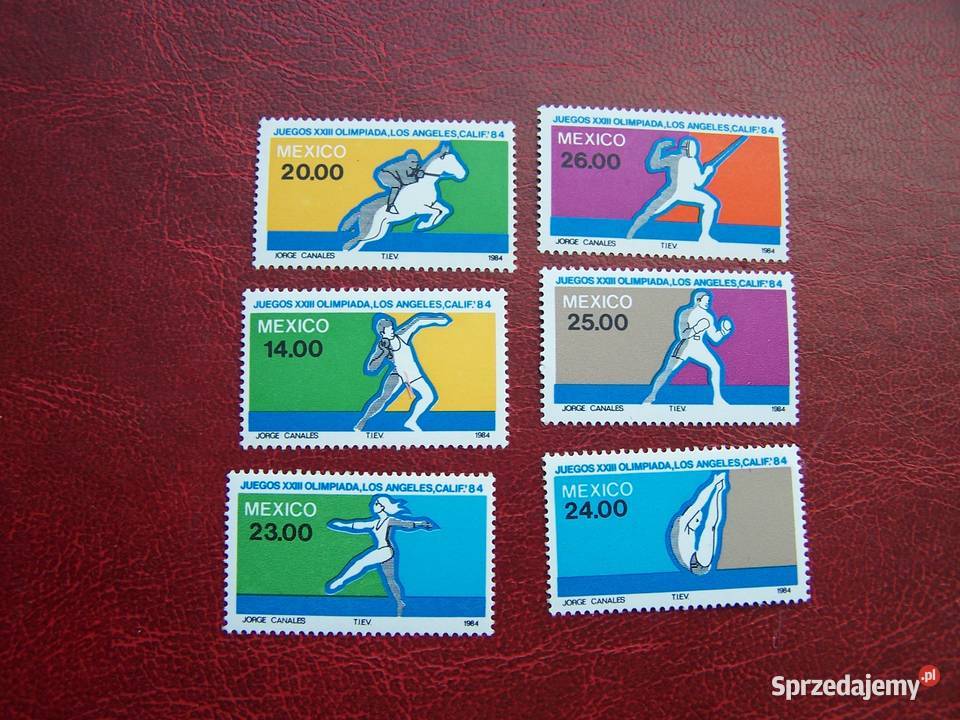 Meksyk 1984 MNH Mi 189803 Sport Olimpiada Los Tychy