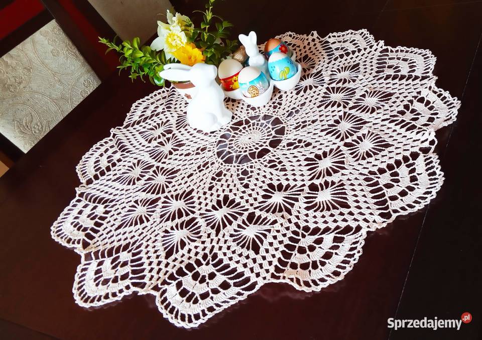 Serweta na okrągły stół 70 handmade Jelenia Góra