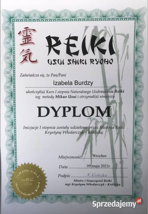 REIKI zabiegi energetyczne ZDALNIE Bolesławiec