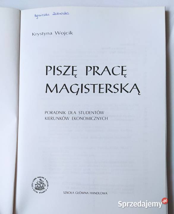 PISZĘ PRACĘ MAGISTERSKĄ Krystyna Wójcik poradnik podlaskie Hajnówka