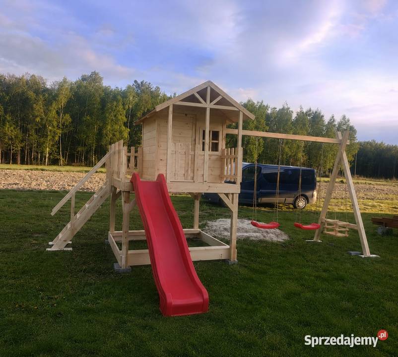 Domek drewniany plac zabaw dzieci podkarpackie